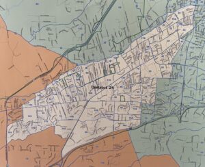 Map of Santa Fe, NM Voting District #24